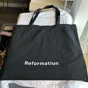 Reformation Classic Canvas Tote Bag 18” wide X 16” high